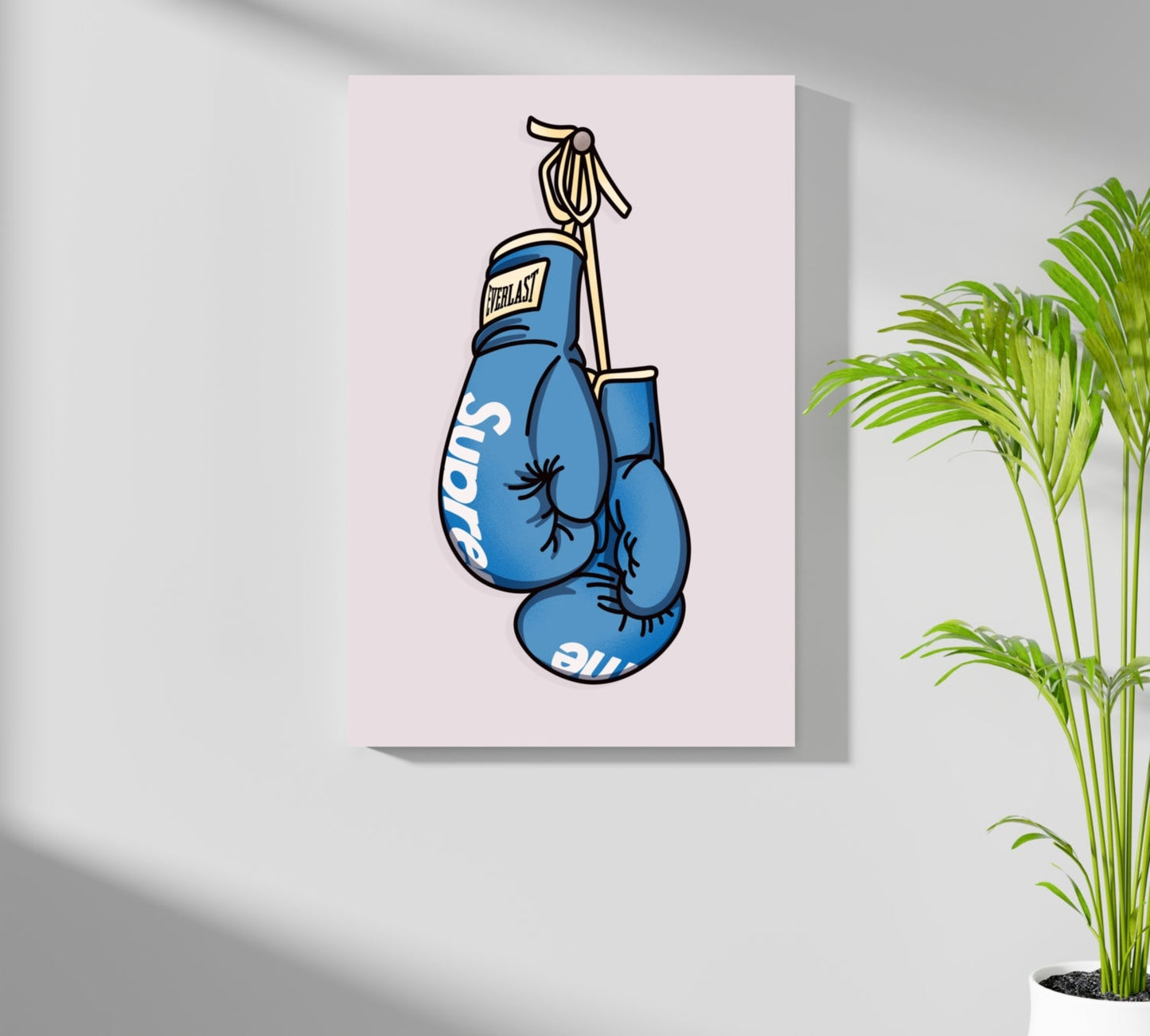 Boxing Gloves Aluminum Art Print, 16x11 Inches, Durable Matte Finish
