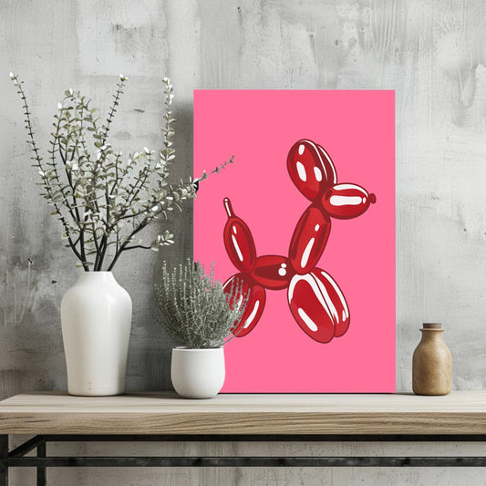 Balloon Dog Aluminum Print