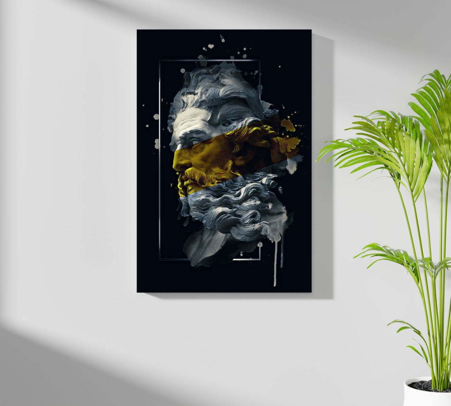 Poseidon Yellow Aluminum Print