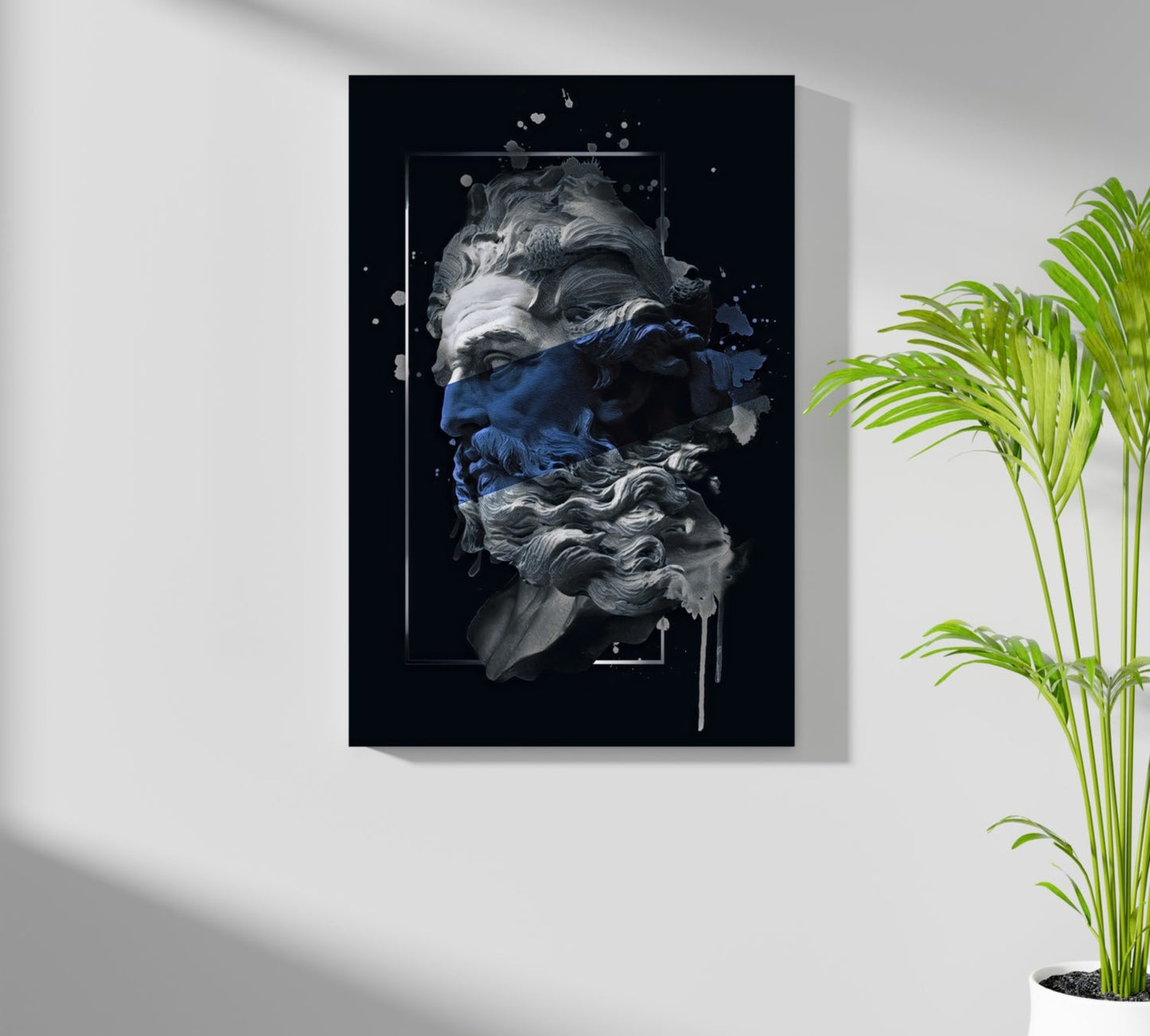 Poseidon Blue Aluminum Print