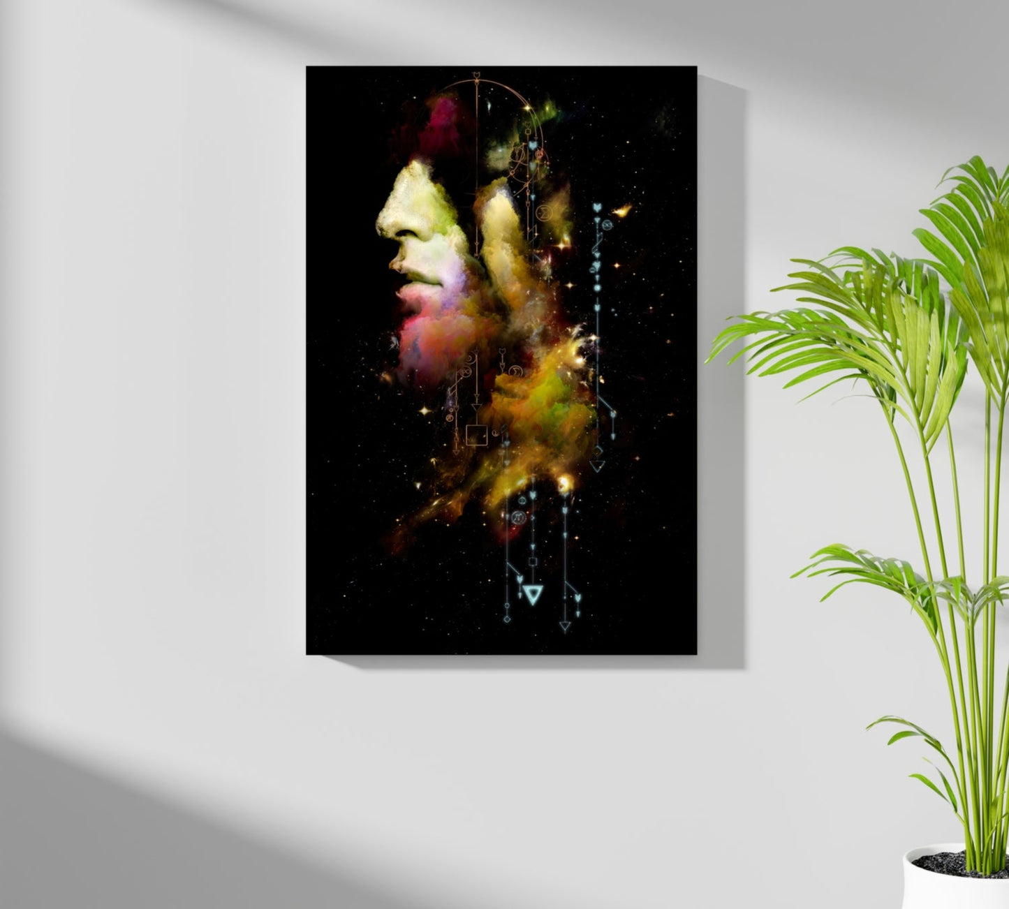 Abstract Man Aluminum Print