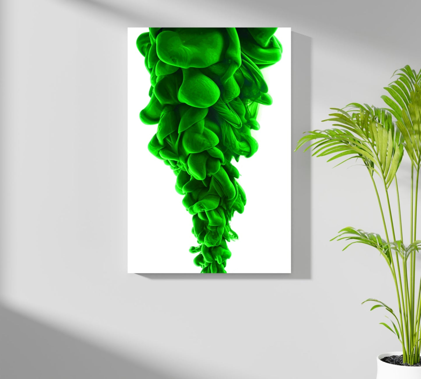 Green Smoke Aluminum Print