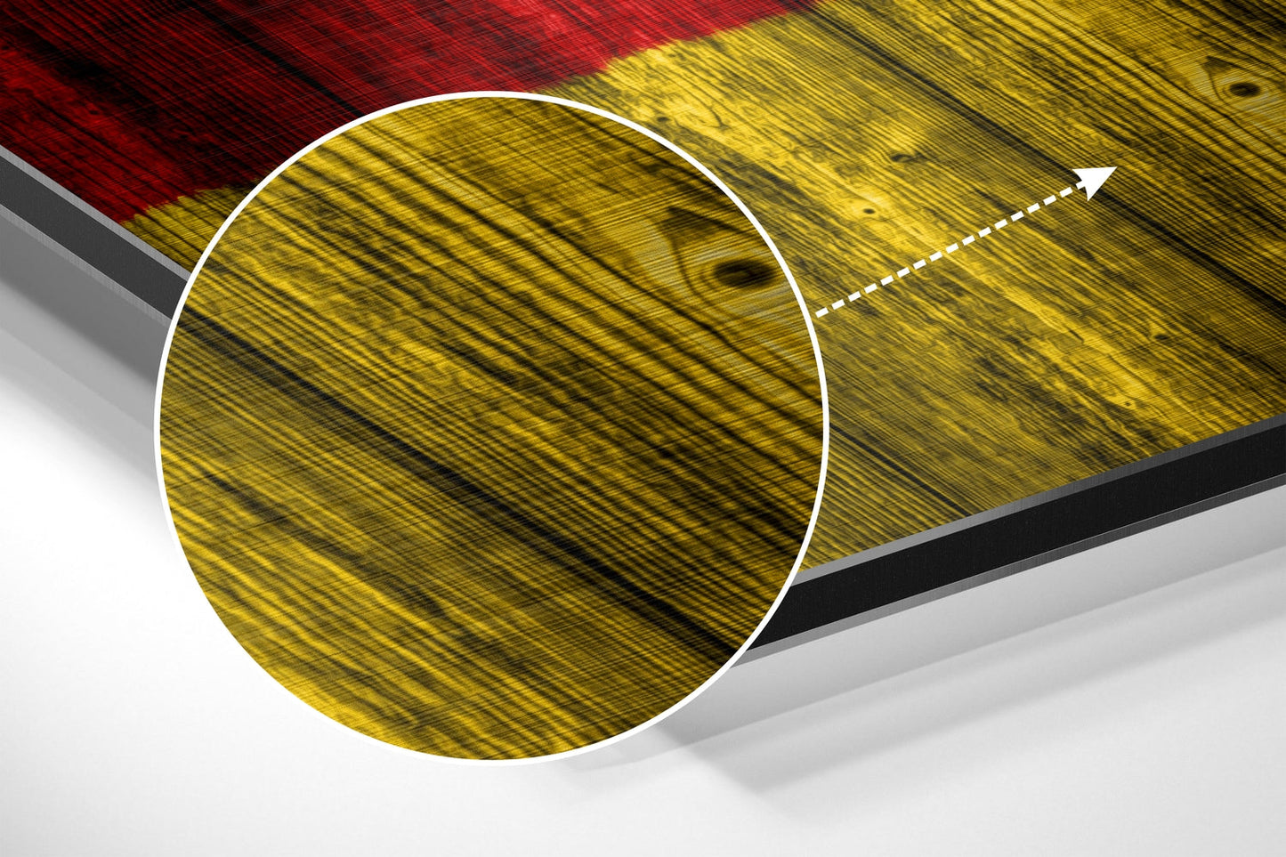 Flag of Germany Brushed Aluminium Dibond Wall Art
