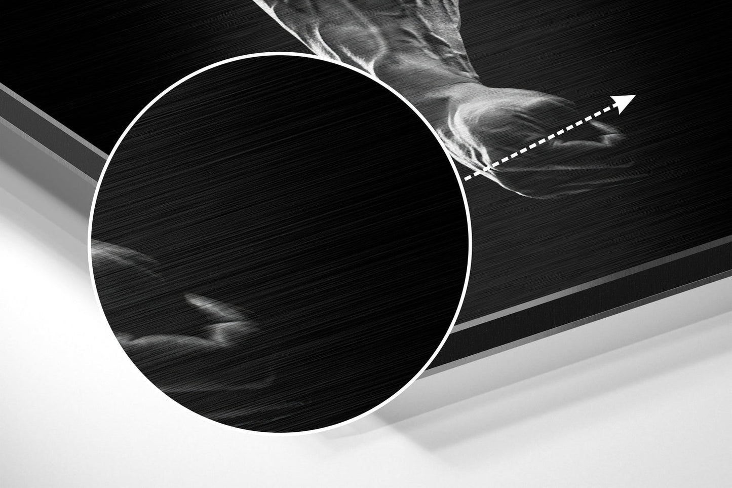 No More Excuses Brushed Aluminium Dibond Wall Art
