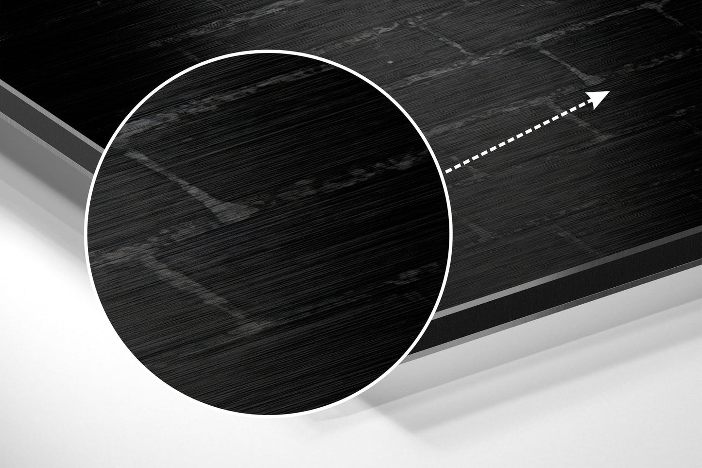 No Pain, No Gain Brushed Aluminium Dibond Wall Art