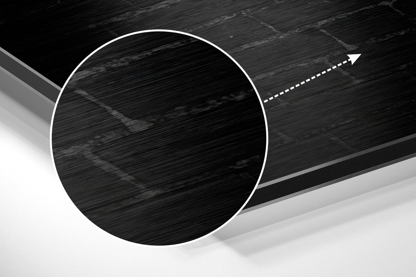 No Pain, No Gain Brushed Aluminium Dibond Wall Art