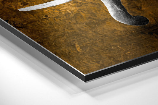 Elephant Brushed Aluminium Dibond Wall Art