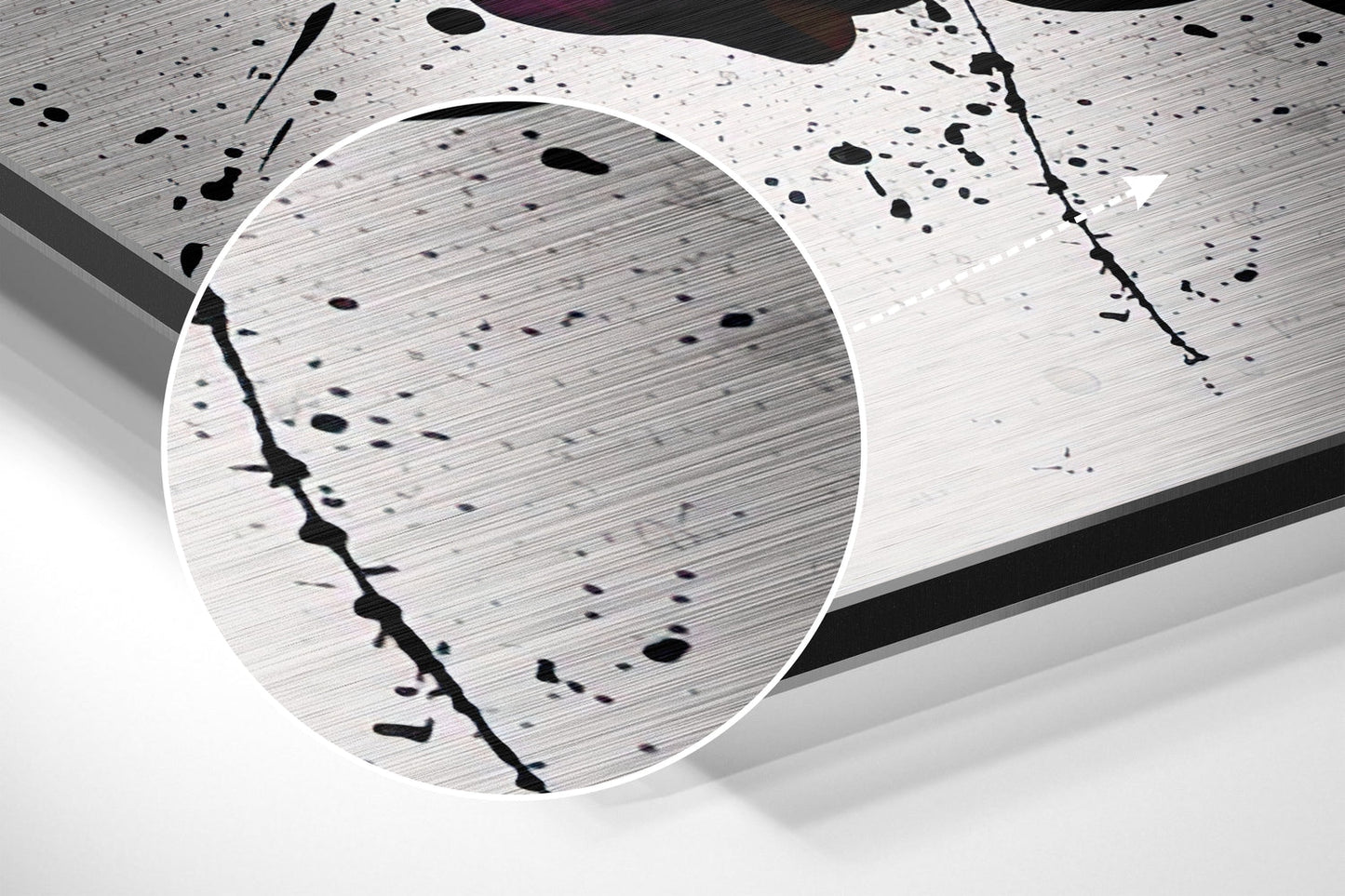 Free Love Brushed Aluminium Dibond Wall Art