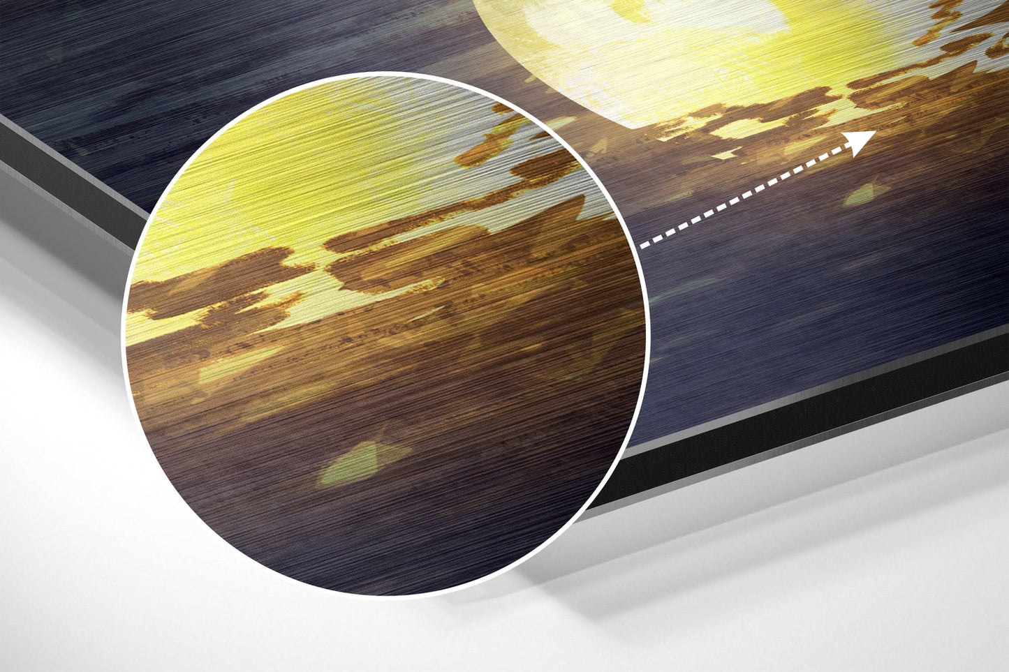 Moon Collector Brushed Aluminium Dibond Wall Art