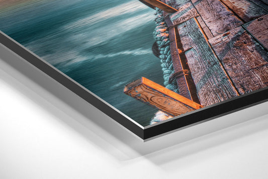 Sunset Brushed Aluminium Dibond Wall Art