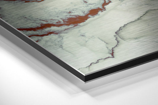 Marbleous Brushed Aluminium Dibond Wall Art