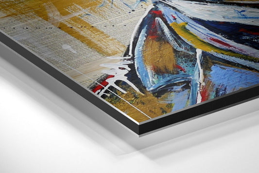 Charlie Chaplin Brushed Aluminium Dibond Wall Art