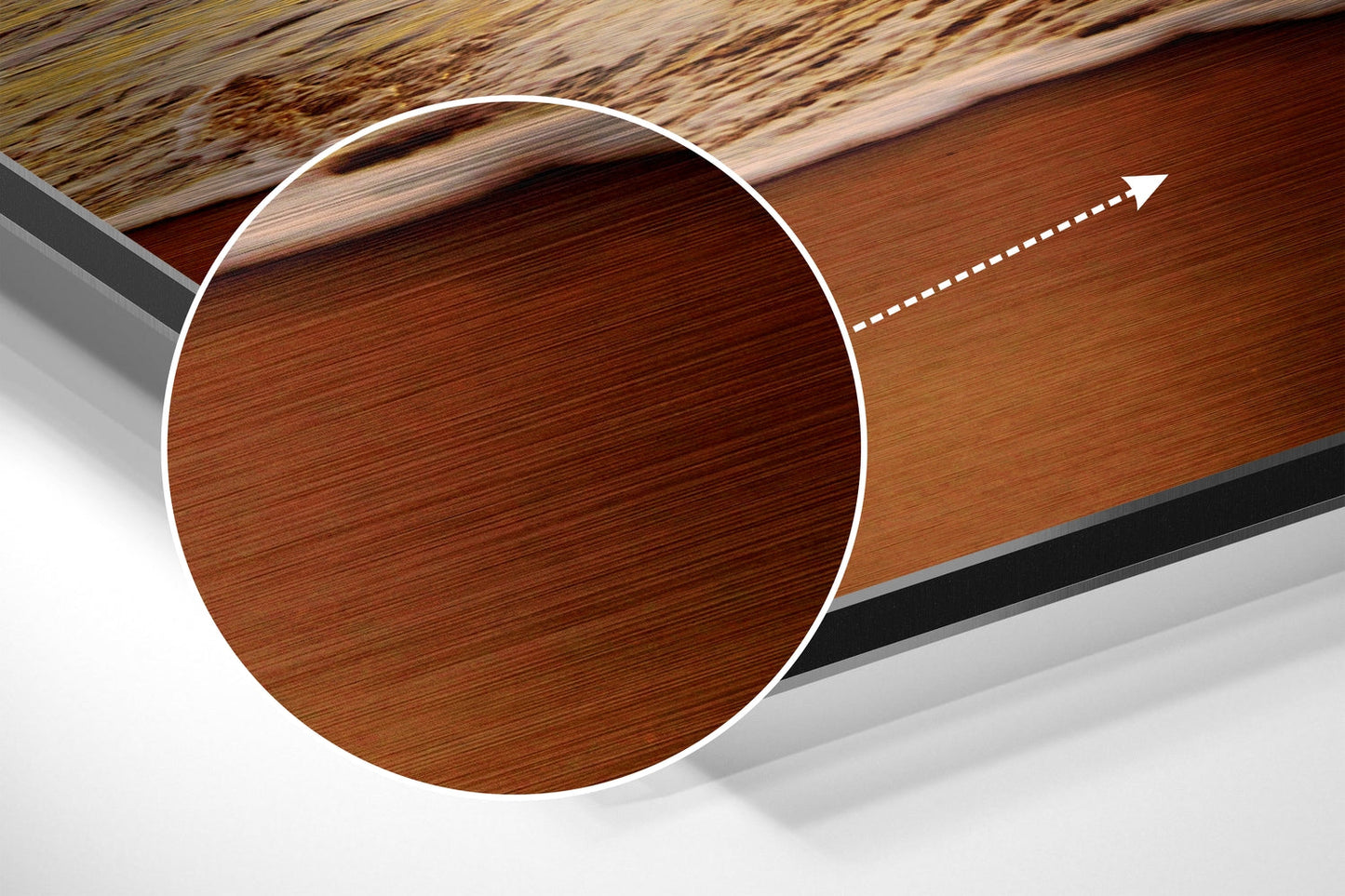 Sunset at the Beach Brushed Aluminium Dibond Wall Art