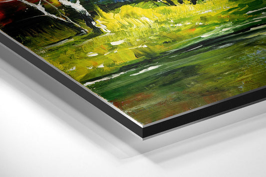 Lake View Brushed Aluminium Dibond Wall Art