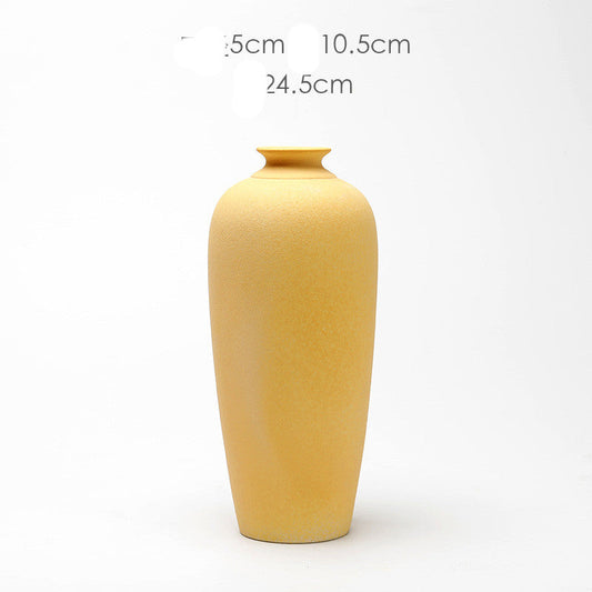 Ceramic Vase Creative Living Room Dried Flowers Flower Arrangement Floral Decorations