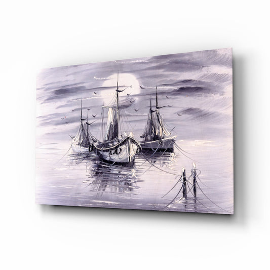Ships Glass Wall Art