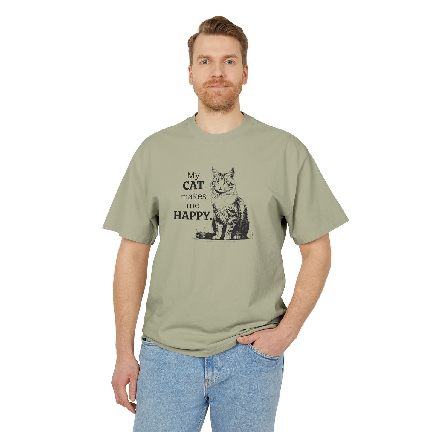 Cat Lover Unisex Heavy Faded Tee – Perfect for Every Cat Enthusiast