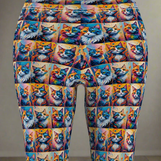 Colorful Kitties Women's Casual Leggings