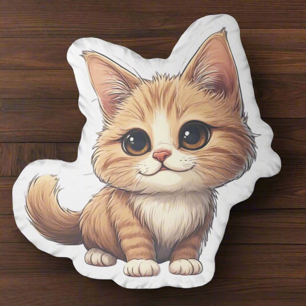 Snuggly Cat Hug Pillow — Held, Softly