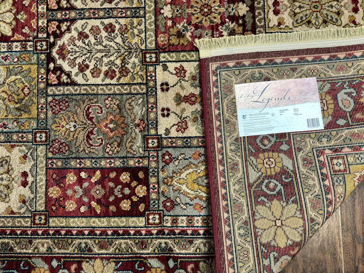 Karastan Rug 5.9 x 9 Antique Legends Bakhtiyari#2200-202, Karastan Area Rug, Wool Pile Vintage Karastan Carpet