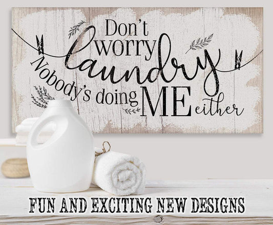 Don't Worry Laundry - Canvas