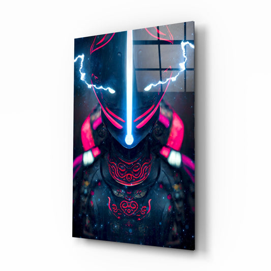 Thunder Fighter Glass Wall Art || Designer Collection