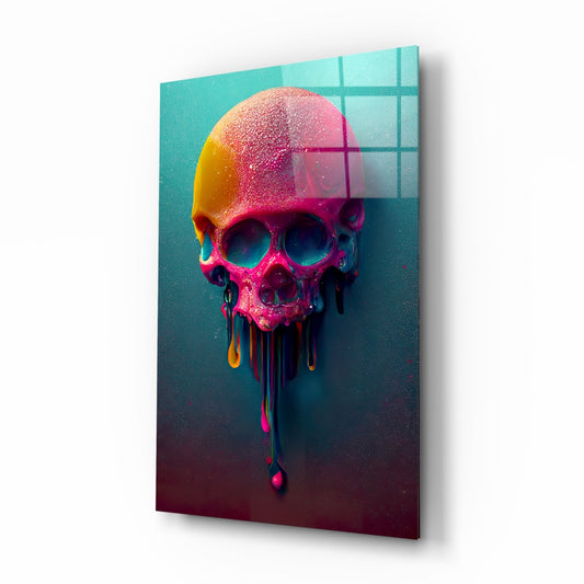 Melt of the Skull Glass Art || Designer Collection