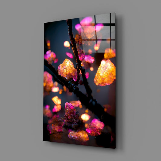 Fire Blooms Glass Art || Designer Collection