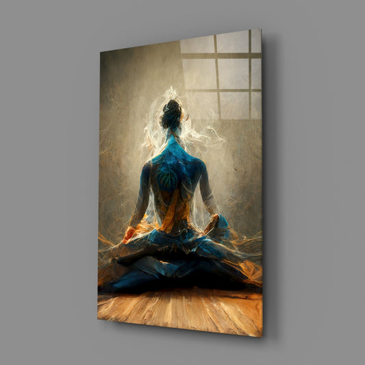 Meditation Glass Art || Designer Collection