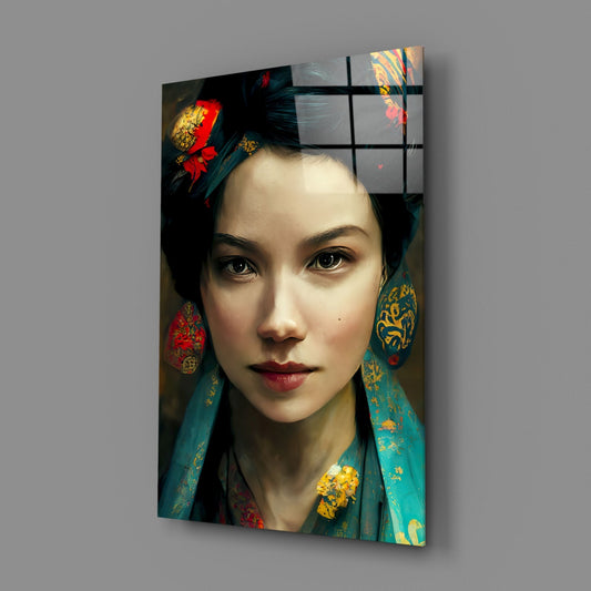 Virtual Beauty Glass Wall Art || Designers Collection