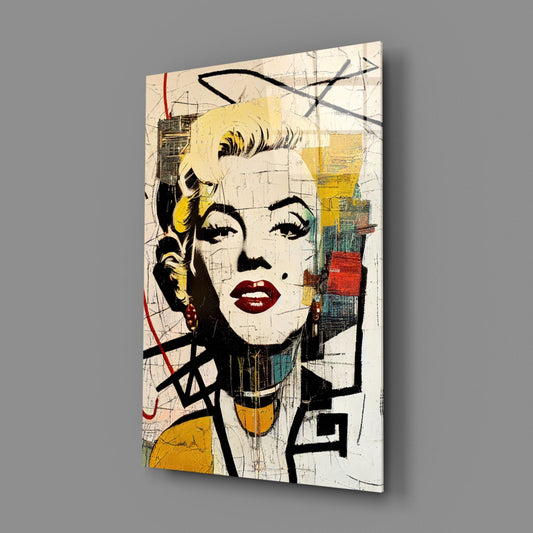 Marilyn Monroe Glass Wall Art || Designer Collection