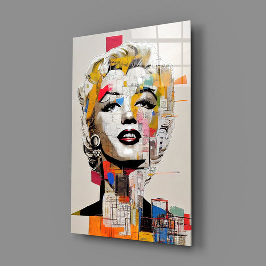 Marilyn Monroe Glass Wall Art || Designer Collection