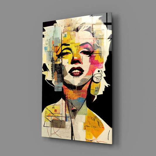 Marilyn Monroe Glass Wall Art || Designer Collection