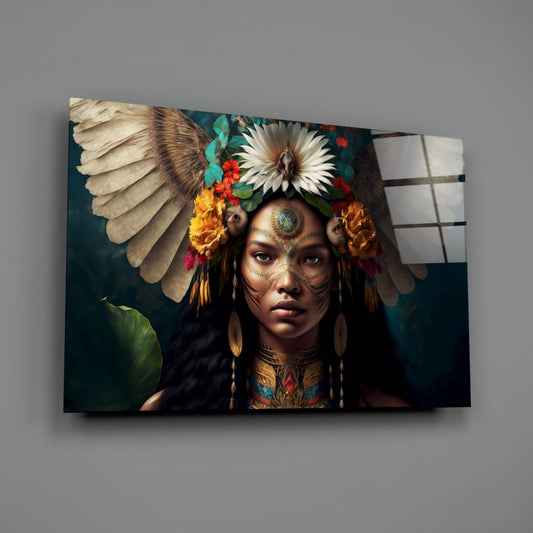 Beauty of the Clan Glass Wall Art || Designer Collection