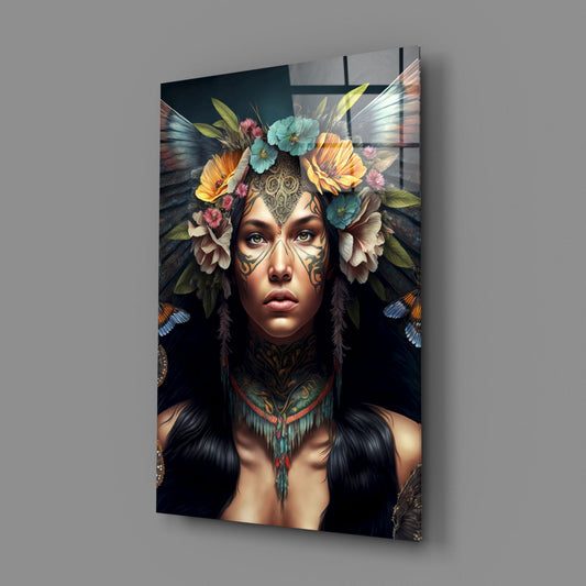 Warrior Beautiful Glass Wall Art || Designers Collection