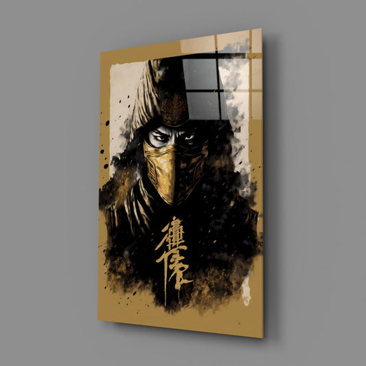 Master Fighter Glass Wall Art || Designer Collection