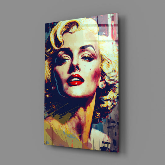 Marilyn Monroe Glass Wall Art || Designer Collection