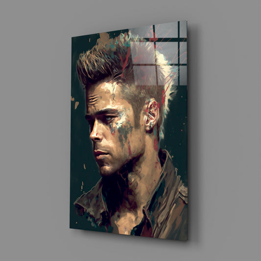 Fight Club - Tyler Durden Glass Wall Art || Designer Collection