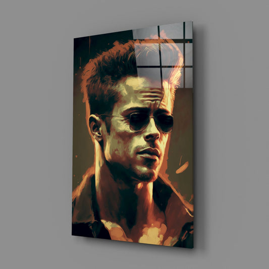 Fight Club - Tyler Durden Glass Wall Art || Designer Collection
