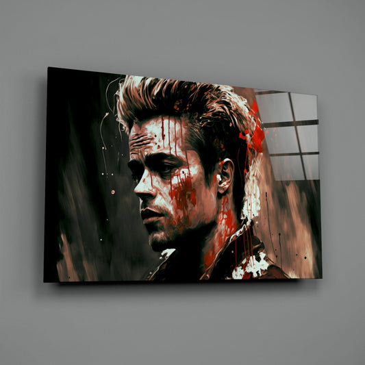 Fight Club - Tyler Durden Glass Wall Art || Designer Collection