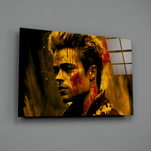 Fight Club - Tyler Durden Glass Wall Art || Designer Collection