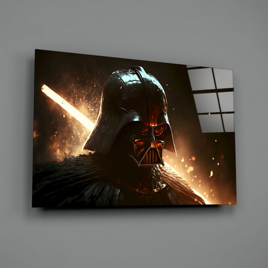 Darth Vader Glass Wall Art || Designers Collection