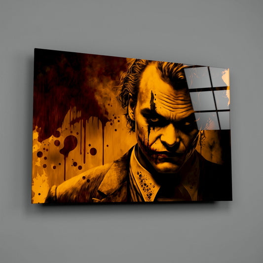 Joker Glass Wall Art || Designer Collection