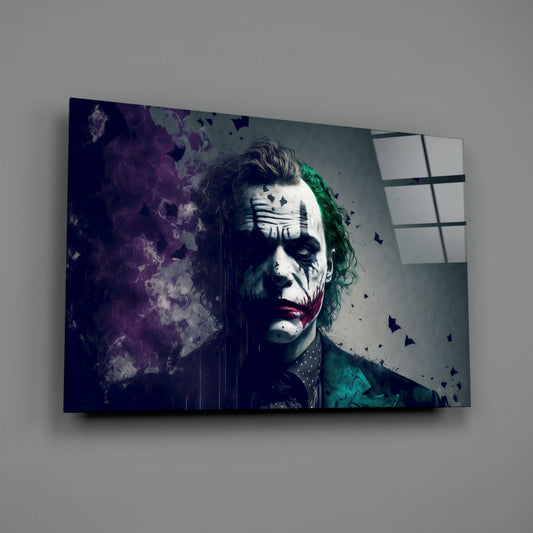 Joker Glass Wall Art || Designer Collection
