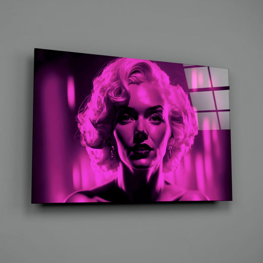 Marilyn Monroe Glass Wall Art || Designer Collection