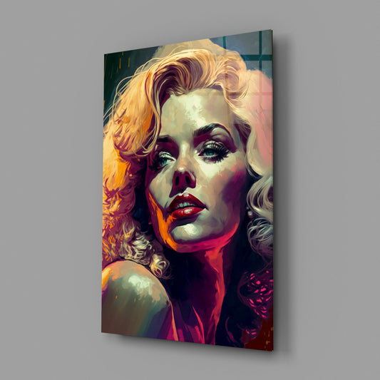 Marilyn Monroe Glass Wall Art || Designer Collection