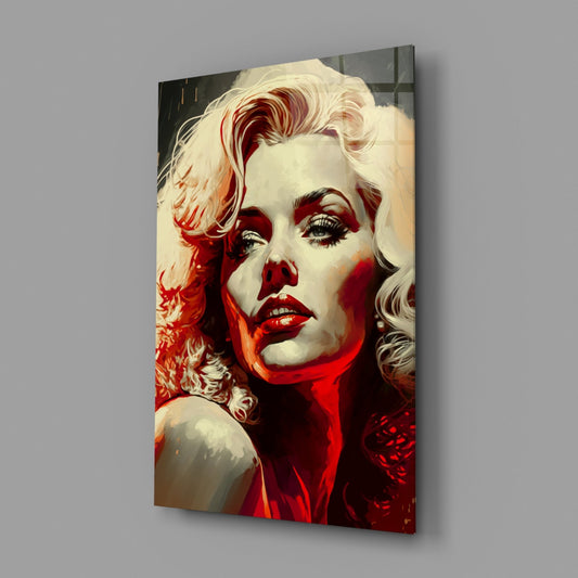 Marilyn Monroe Glass Wall Art || Designer Collection