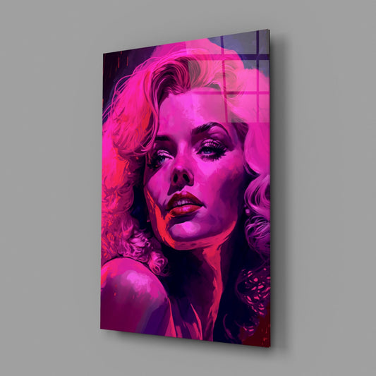 Marilyn Monroe Glass Wall Art || Designer Collection