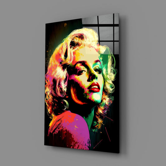 Marilyn Monroe Glass Wall Art || Designer Collection