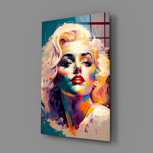 Marilyn Monroe Glass Wall Art || Designer Collection